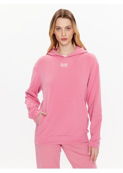 EA7 Emporio Armani Bluza 3RTM09 TJPWZ 1428 Różowy Regular Fit ze sklepu MODIVO w kategorii Bluzy damskie - zdjęcie 182636948