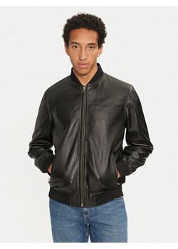 Pepe Jeans Kurtka skórzana Torno PM402986 Czarny Regular Fit ze sklepu MODIVO w kategorii Kurtki męskie - zdjęcie 182636959