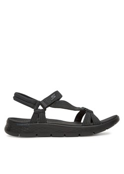 Skechers Sandały Go Walk Flex Sandal-Sublime 141451/BBK Czarny ze sklepu MODIVO w kategorii Sandały damskie - zdjęcie 182637087