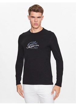 Guess Longsleeve M3YI29 J1314 Czarny Slim Fit ze sklepu MODIVO w kategorii T-shirty męskie - zdjęcie 182637346