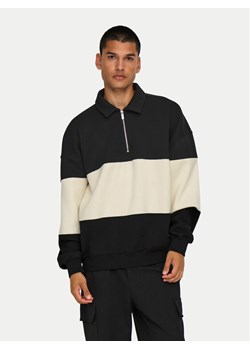 Only & Sons Bluza Byorn 22031400 Czarny Oversize ze sklepu MODIVO w kategorii Bluzy męskie - zdjęcie 182637356