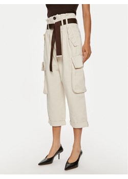 Pinko Spodnie cargo Ronfare 101840 A21C Beżowy Regular Fit - id: 0000304303111 - marki Pinko - 182637378 Pinko Spodnie cargo Ronfare 101840 A21C Beżowy Regular Fit ze sklepu MODIVO w kategorii Spodnie damskie - zdjęcie 182637378