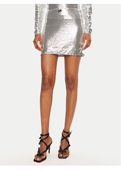 ROTATE Spódnica mini 1132072293 Srebrny Regular Fit ze sklepu MODIVO w kategorii Spódnice - zdjęcie 182637459