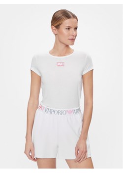 EA7 Emporio Armani T-Shirt 3DTT17 TJKUZ 1100 Biały Slim Fit ze sklepu MODIVO w kategorii Bluzki damskie - zdjęcie 182637536