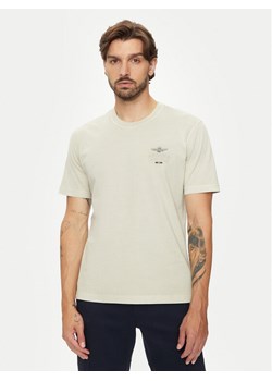 Aeronautica Militare T-Shirt 242TS2302J652 Beżowy Regular Fit ze sklepu MODIVO w kategorii T-shirty męskie - zdjęcie 182637587