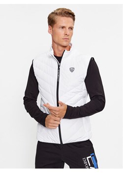 EA7 Emporio Armani Kamizelka 8NPQ02 PNE1Z 1100 Biały Regular Fit ze sklepu MODIVO w kategorii Kamizelki męskie - zdjęcie 182637588