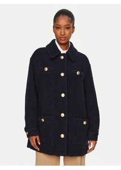 Tommy Hilfiger Płaszcz wełniany WW0WW43762 Granatowy Regular Fit ze sklepu MODIVO w kategorii Płaszcze damskie - zdjęcie 182637676