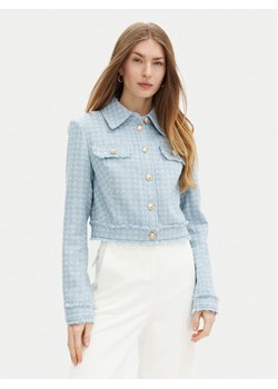 Guess Marynarka W5RN47 WGW82 Błękitny Regular Fit ze sklepu MODIVO w kategorii Marynarki damskie - zdjęcie 182637915