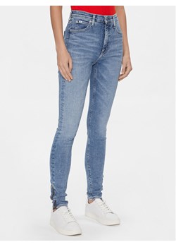 Calvin Klein Jeans Jeansy J20J222773 Niebieski Super Skinny Fit ze sklepu MODIVO w kategorii Jeansy damskie - zdjęcie 182638298