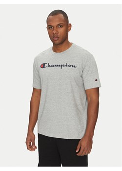Champion T-Shirt 220256 Szary Regular Fit ze sklepu MODIVO w kategorii T-shirty męskie - zdjęcie 182638306