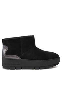 Tommy Hilfiger Śniegowce Metallic Suede Snowboot FW0FW07850 Czarny ze sklepu MODIVO w kategorii Śniegowce damskie - zdjęcie 182638425