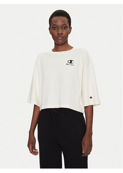 Champion T-Shirt 118023 Écru Regular Fit ze sklepu MODIVO w kategorii Bluzki damskie - zdjęcie 182638445