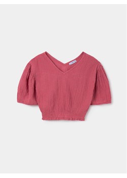 Mayoral Bluzka 6102 Różowy Regular Fit ze sklepu MODIVO w kategorii Bluzki dziewczęce - zdjęcie 182638468