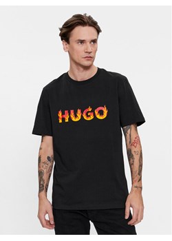 Hugo T-Shirt Danda 50504542 Czarny Regular Fit ze sklepu MODIVO w kategorii T-shirty męskie - zdjęcie 182638548