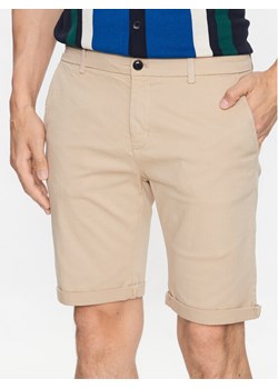 Lindbergh Szorty materiałowe 30-505044 Beżowy Slim Fit ze sklepu MODIVO w kategorii Spodenki męskie - zdjęcie 182638657