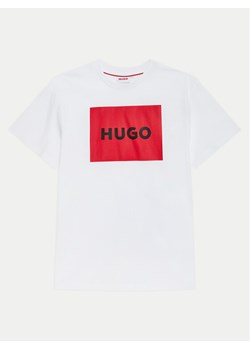 Hugo T-Shirt G00144 D Biały Regular Fit ze sklepu MODIVO w kategorii T-shirty chłopięce - zdjęcie 182638685
