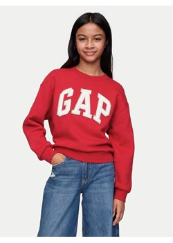 Gap Bluza 633950-01 Czerwony Regular Fit ze sklepu MODIVO w kategorii Bluzy dziewczęce - zdjęcie 182638689