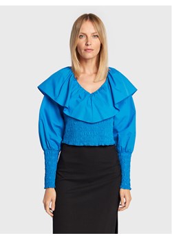 Gestuz Bluzka Avaligz 10906508 Niebieski Slim Fit ze sklepu MODIVO w kategorii Bluzki damskie - zdjęcie 182638745