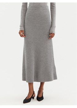 Max Mara Leisure Spódnica midi Agile 2426306028 Szary Regular Fit ze sklepu MODIVO w kategorii Spódnice - zdjęcie 182638755