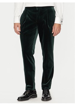 Hugo Spodnie materiałowe Getlin242E1X 50524910 Zielony Slim Fit - id: 0000304238116 - marki Hugo Boss - 182638758 Hugo Spodnie materiałowe Getlin242E1X 50524910 Zielony Slim Fit ze sklepu MODIVO w kategorii Spodnie męskie - zdjęcie 182638758