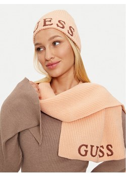 Guess Zestaw Szalik i Czapka GFBOXW P4402 Różowy ze sklepu MODIVO w kategorii Komplety czapka i szalik damskie - zdjęcie 182638787