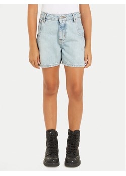 Calvin Klein Jeans Szorty jeansowe IG0IG02369 Błękitny Regular Fit ze sklepu MODIVO w kategorii Spodenki dziewczęce - zdjęcie 182639018