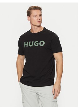 HUGO T-Shirt Dulivio 50467556 Czarny Regular Fit ze sklepu MODIVO w kategorii T-shirty męskie - zdjęcie 182639096