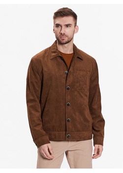 Sisley Kurtka z imitacji skóry 2CF6SN01S Brązowy Regular Fit ze sklepu MODIVO w kategorii Kurtki męskie - zdjęcie 182639136
