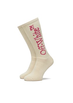 Off-White Skarpety Wysokie Męskie OWRA003S23KNI0010432 Écru - id: 2230073526567 - marki Off-White - 182639168 Off-White Skarpety Wysokie Męskie OWRA003S23KNI0010432 Écru ze sklepu MODIVO w kategorii Skarpetki damskie - zdjęcie 182639168