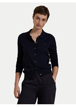 Polo Ralph Lauren Kardigan 211959285001 Granatowy Slim Fit ze sklepu MODIVO w kategorii Swetry damskie - zdjęcie 182639285