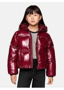 Tommy Hilfiger Kurtka puchowa New York KG0KG08496 Bordowy Regular Fit ze sklepu MODIVO w kategorii Kurtki dziewczęce - zdjęcie 182639299