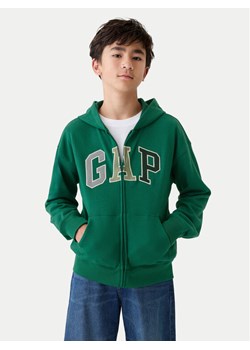 Gap Bluza 542315-01 Zielony Relaxed Fit ze sklepu MODIVO w kategorii Bluzy chłopięce - zdjęcie 182639339