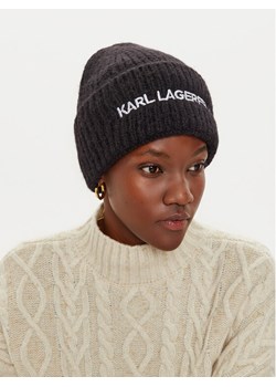 KARL LAGERFELD Czapka 246W3411 Czarny ze sklepu MODIVO w kategorii Czapki zimowe damskie - zdjęcie 182639415