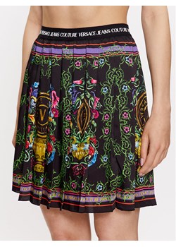 Versace Jeans Couture Spódnica plisowana 74HAE813 Czarny Regular Fit - id: 0000302553648 - marki Versace Jeans - 182639497 Versace Jeans Couture Spódnica plisowana 74HAE813 Czarny Regular Fit ze sklepu MODIVO w kategorii Spódnice - zdjęcie 182639497