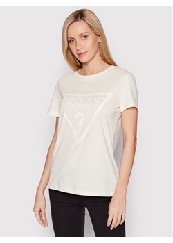 Guess T-Shirt V2YI07 K8HM0 Beżowy Regular Fit ze sklepu MODIVO w kategorii Bluzki damskie - zdjęcie 182639515