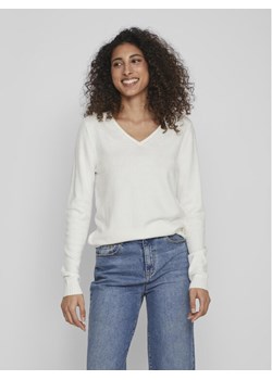 Vila Sweter Ril 14042769 Biały Regular Fit ze sklepu MODIVO w kategorii Swetry damskie - zdjęcie 182639586