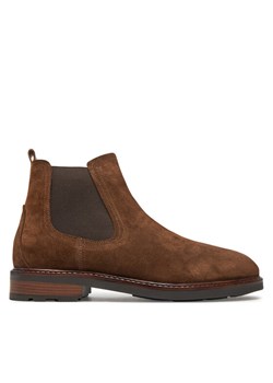Pepe Jeans Sztyblety Leeds Chelsea PMS50246 Brązowy ze sklepu MODIVO w kategorii Buty zimowe męskie - zdjęcie 182639698