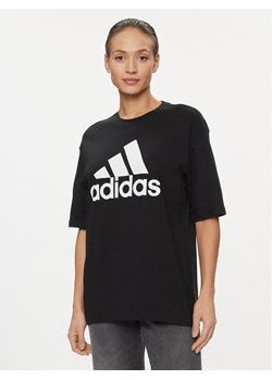 adidas T-Shirt Essentials Big Logo Boyfriend T-Shirt HR4931 Czarny Loose Fit ze sklepu MODIVO w kategorii Bluzki damskie - zdjęcie 182639728