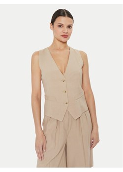 ViCOLO Kamizelka TB1569 Beżowy Regular Fit ze sklepu MODIVO w kategorii Kamizelki damskie - zdjęcie 182639887