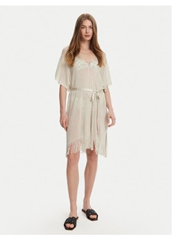 Max Mara Beachwear Kimono Donolla 2516691039 Beżowy Relaxed Fit ze sklepu MODIVO w kategorii Odzież plażowa - zdjęcie 182640087