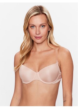 Hunkemöller Biustonosz z fiszbiną Transparant 154700 Beżowy ze sklepu MODIVO w kategorii Biustonosze - zdjęcie 182640137
