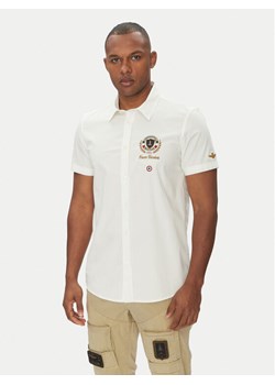 Aeronautica Militare Koszula 251CA1285CT3288 Biały Regular Fit ze sklepu MODIVO w kategorii Koszule męskie - zdjęcie 182640156