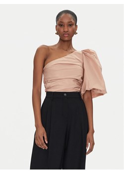 PINKO Bluzka Magnanina 104826 Y3LE Beżowy Regular Fit ze sklepu MODIVO w kategorii Bluzki damskie - zdjęcie 182640206