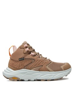 Hoka Trekkingi Anacapa 2 Mid GTX GORE-TEX 1142831 Brązowy ze sklepu MODIVO w kategorii Buty trekkingowe damskie - zdjęcie 182640235