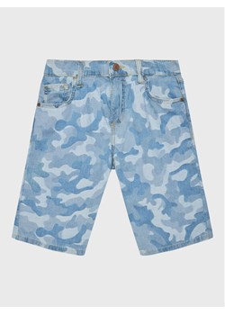 Guess Szorty jeansowe L3GD16 D4ZV0 Niebieski Regular Fit ze sklepu MODIVO w kategorii Spodenki chłopięce - zdjęcie 182640257