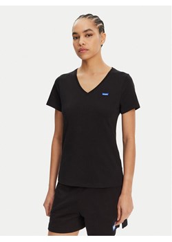 HUGO T-Shirt Classic 50513667 Czarny Slim Fit ze sklepu MODIVO w kategorii Bluzki damskie - zdjęcie 182640297