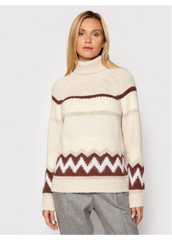 Peserico Golf S99197F03 Beżowy Loose Fit ze sklepu MODIVO w kategorii Swetry damskie - zdjęcie 182640337