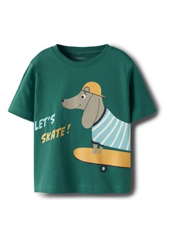 NAME IT T-Shirt Helge 13238145 Zielony Regular Fit ze sklepu MODIVO w kategorii T-shirty chłopięce - zdjęcie 182640425