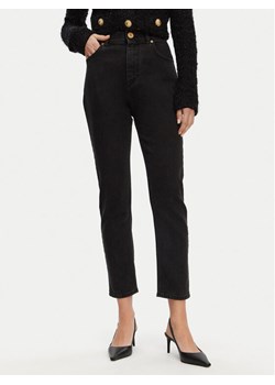 Balmain Jeansy DF1MG007DB67 Czarny Slim Fit ze sklepu MODIVO w kategorii Jeansy damskie - zdjęcie 182640498