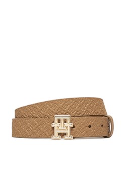 Tommy Hilfiger Pasek Damski Th Monogram 3.0 Mono AW0AW17354 Brązowy ze sklepu MODIVO w kategorii Paski damskie - zdjęcie 182640499